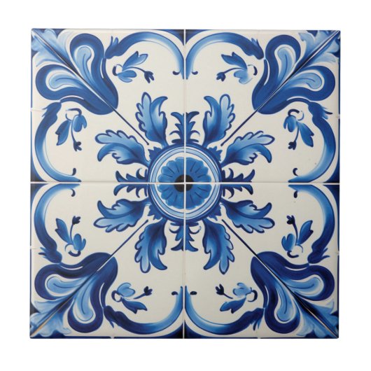 Carreau Motif de style portugais (Devant)