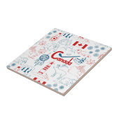 Carreau Motif de symboles du Canada | (Côté)