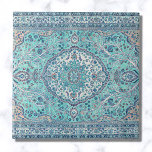 Carreau Motif de tapis bleu vintage<br><div class="desc">Motif de tapis bleu vintage</div>
