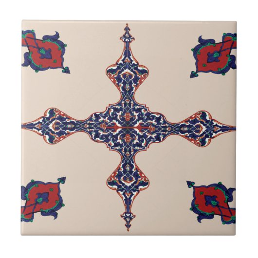 Carreau Motif de tapis de Perse (Devant)