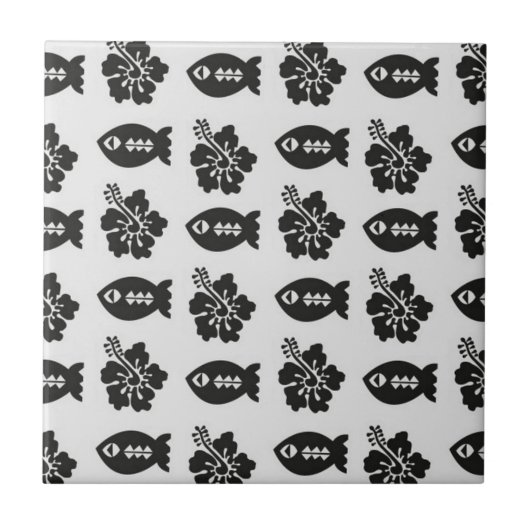 Carreau Motif de Tiki (Devant)