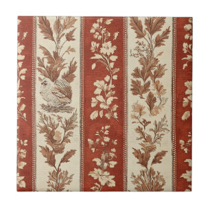 Carreau Motif de toile de poule rouille chaude de style ca