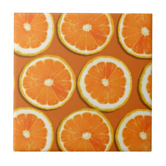Carreau Motif de tranches de citron (Devant)
