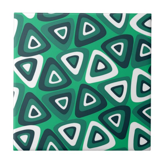 Carreau Motif de triangle vert (Devant)