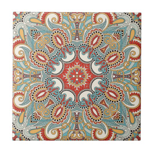 Carreau Motif de tuile de Mandala (Devant)
