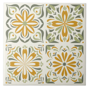 Carreau Motif de tuiles portugaises