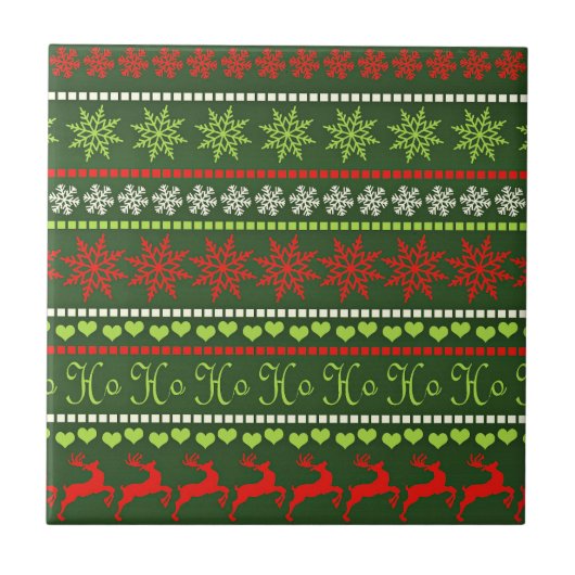 Carreau Motif de vacances de Noël (Devant)