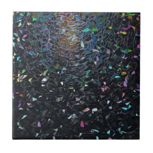 Carreau Motif de verre teinté abstrait iridescent personna