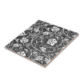 Carreau Motif de vigne de raisin noir et blanc de William  (Côté)