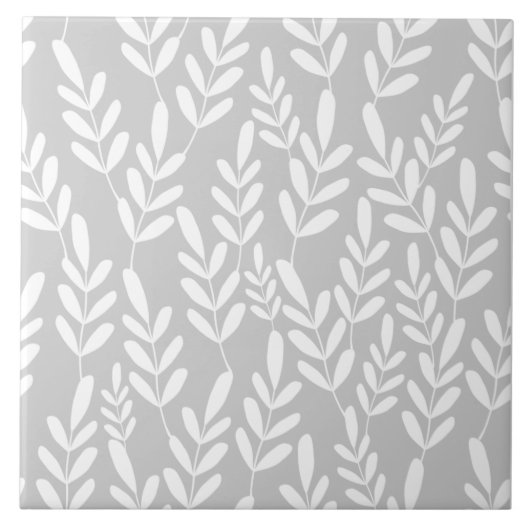 Carreau Motif de vignes feuilles répétées (Devant)