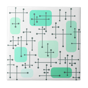Carreau Motif de visée artistique de l'ère Eames des année