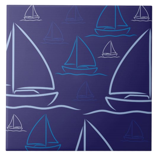 Carreau Motif de yacht (Devant)