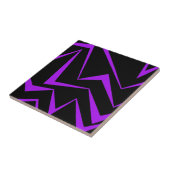 Carreau motif de zigzag géométrique Abstrait, audacieux et (Côté)