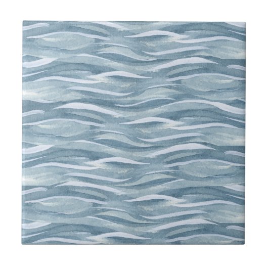 Carreau Motif d'eau bleu (Devant)