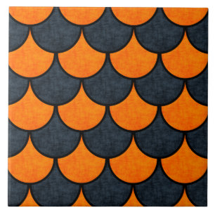 Carreau Motif d'écailles de sirène pour Halloween
