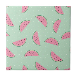 Carreau Motif d'éclaboussure de peinture de fruit tropical