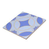 Carreau motif déco classique lavande bleue (Côté)