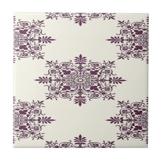 Carreau motif décoratif victorien (Devant)