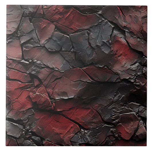 Carreau Motif d'effet d'ardoise rouge et noir