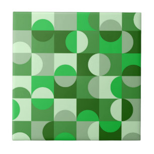 Carreau Motif demi-cercles Modernité du milieu du XXe sièc