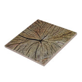 Carreau Motif des anneaux de l'année de l'arbre à grains d (Côté)