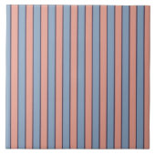 Carreau Motif des bandes de lignes rose et bleu (Devant)