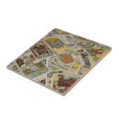 Carreau motif des cartes Tarot (Côté)