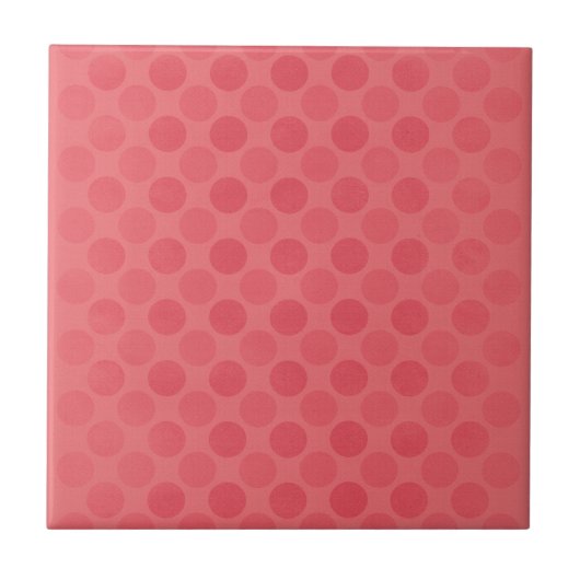 Carreau Motif des cercles rouges rétrogrades (Devant)