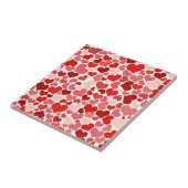 Carreau Motif Des Coeurs, Coeurs Rouges, Amour (Côté)