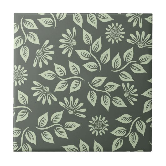 Carreau Motif des fleurs de printemps (Devant)