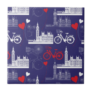 Carreau Motif des monuments de Londres