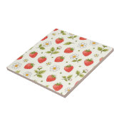 Carreau Motif d'été à Fleur de Fraisier (Côté)