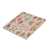 Carreau Motif d'été avec la crème glacée (Côté)