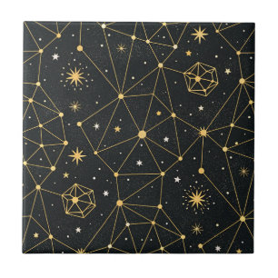 Carreau Motif d'étoile de constellation céleste (3)