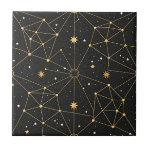 Carreau Motif d'étoile de constellation céleste (4)