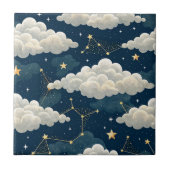 Carreau Motif d'étoile de constellation céleste (6) (Devant)
