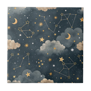 Carreau Motif d'étoile de constellation céleste (7)