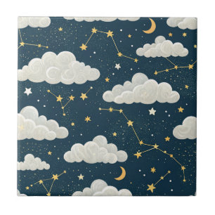 Carreau Motif d'étoile de constellation céleste (8)