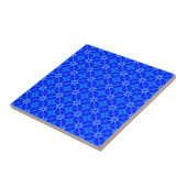 Carreau Motif d'étoiles bleues (Côté)