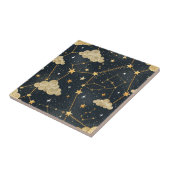Carreau Motif d'étoiles de constellation céleste (2) (Côté)