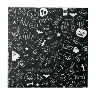 Carreau Motif d'Halloween