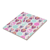 Carreau Motif d'hexagone d'aquarelle (Côté)