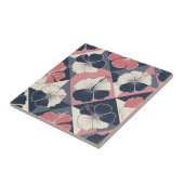 Carreau Motif d'Hibiscus Tropical Côtier (3) (Côté)
