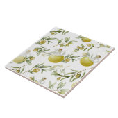 Carreau Motif d'huile d'olive rustique (Côté)