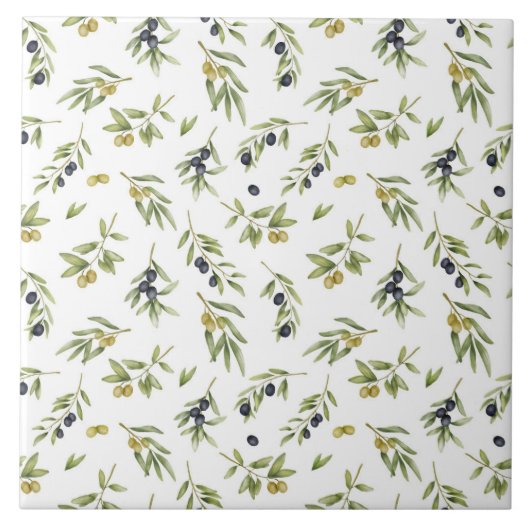 Carreau Motif d'huile d'olive rustique (Devant)