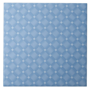 Carreau Motif Diamant bleu