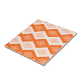 Carreau Motif diamant orange (Côté)
