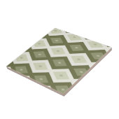 Carreau Motif diamant vert olive (Côté)