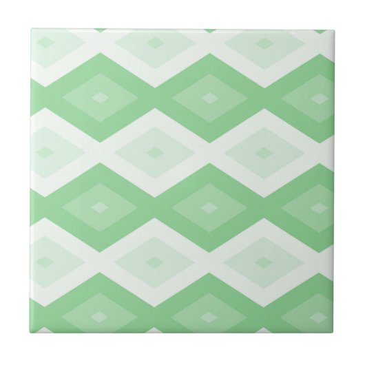 Carreau Motif diamant vert pomme (Devant)