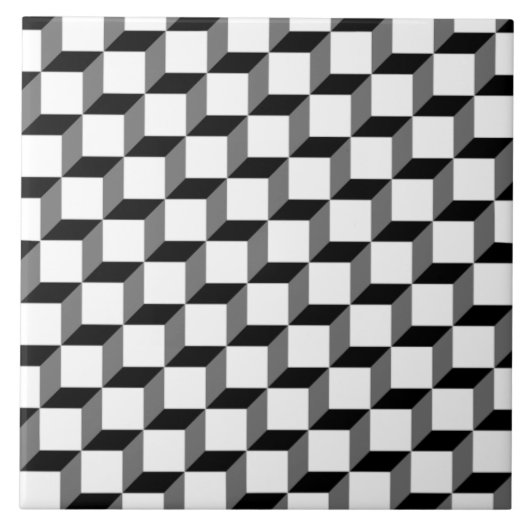 Carreau Motif d'illusion optique. Arrière - plan personnal (Devant)